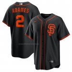 Camiseta Beisbol Hombre San Francisco Giants Willy Adames Alterno Replica Negro Camiseta Beisbol Hombre San Francisco Giants Willy Adames Alterno Replica Negro