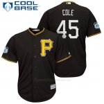 Camiseta Beisbol Hombre Pittsburgh Pirates Gerrit Cole Negro 2017 Entrenamiento de Primavera Cool Base Jugador Camiseta Beisbol Hombre Pittsburgh Pirates Gerrit Cole Negro 2017 Entrenamiento de Primavera Cool Base Jugador