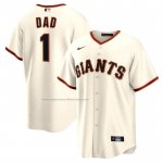 Camiseta Beisbol Hombre San Francisco Giants NO 1 Dad Primera Replica Blanco Camiseta Beisbol Hombre San Francisco Giants NO 1 Dad Primera Replica Blanco