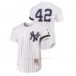 Camiseta Beisbol Hombre New York Yankees Mariano Rivera Cooperstown Collection Autentico Blanco Camiseta Beisbol Hombre New York Yankees Mariano Rivera Cooperstown Collection Autentico Blanco