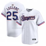 Camiseta Beisbol Hombre Texas Rangers Jose Leclerc 2024 Oro Collection Limited Blanco
