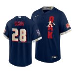 Camiseta Beisbol Hombre Oakland Athletics Matt Olson 2021 All Star Replica Azul Camiseta Beisbol Hombre Oakland Athletics Matt Olson 2021 All Star Replica Azul