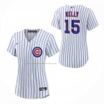 Camiseta Beisbol Mujer Chicago Cubs Carson Kelly Primera Replica Blanco Camiseta Beisbol Mujer Chicago Cubs Carson Kelly Primera Replica Blanco