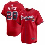 Camiseta Beisbol Hombre Atlanta Braves Matt Olson Alterno Limited Rojo