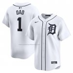 Camiseta Beisbol Hombre Detroit Tigers #1 Dad Primera Limited Blanco
