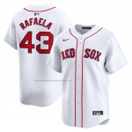 Camiseta Beisbol Hombre Boston Red Sox Ceddanne Rafaela Primera Limited Blanco