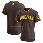 Camiseta Beisbol Hombre San Diego Padres Road Vapor Premier Elite Marron