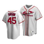 Camiseta Beisbol Hombre St. Louis Cardinals Bob Gibson Cooperstown Collection Primera Blanco Camiseta Beisbol Hombre St. Louis Cardinals Bob Gibson Cooperstown Collection Primera Blanco
