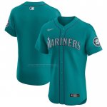 Camiseta Beisbol Hombre Seattle Mariners Alterno Primera Elite Verde Camiseta Beisbol Hombre Seattle Mariners Alterno Primera Elite Verde
