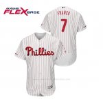 Camiseta Beisbol Hombre Philadelphia Phillies Maikel Franco 150th Aniversario Patch Flex Base Blanco Camiseta Beisbol Hombre Philadelphia Phillies Maikel Franco 150th Aniversario Patch Flex Base Blanco