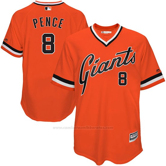 Camiseta Beisbol Hombre San Francisco Giants Hunter Pence Naranja Turn ...